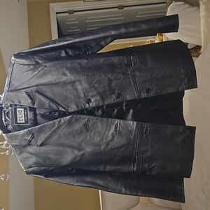 Clio Black Leather Jacket